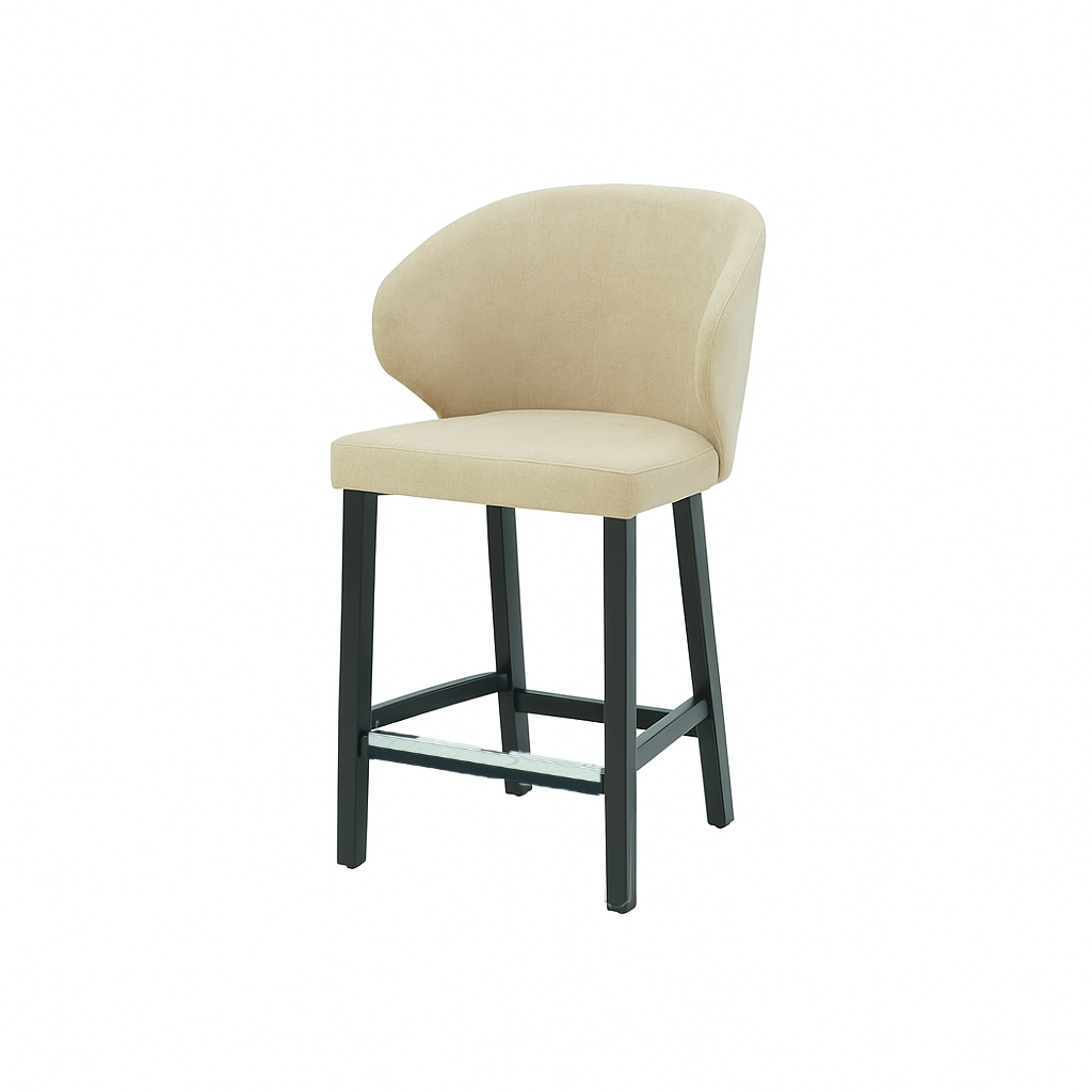 Scaun de bar catifea ROSIE | model CAPRICE