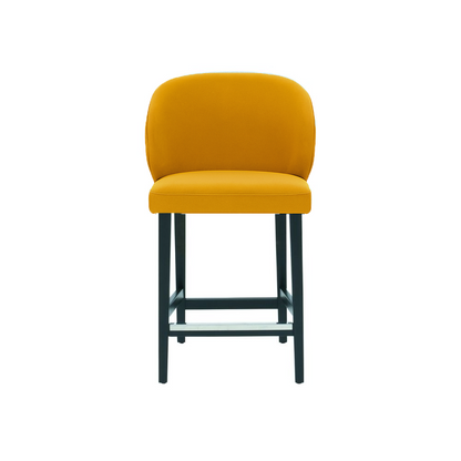 Scaun de bar catifea GALBENA | model CAPRICE