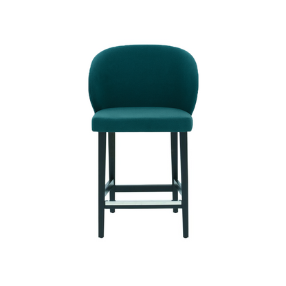 Scaun de bar catifea ALBASTRA | model CAPRICE