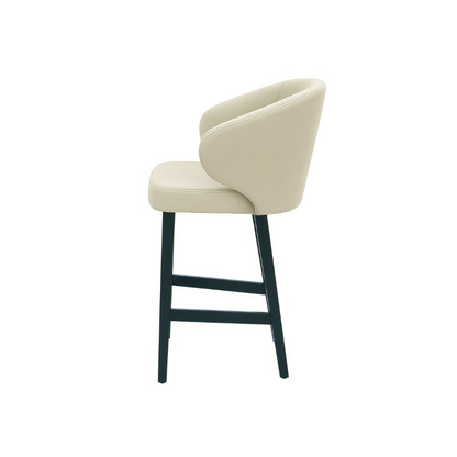 Scaun de bar catifea ROZ | model CAPRICE