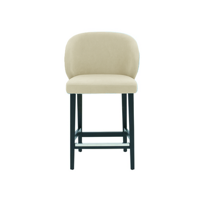 Scaun de bar catifea GALBENA | model CAPRICE