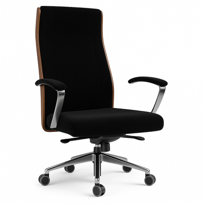 Scaun birou catifea NEAGRA| model BOSS P