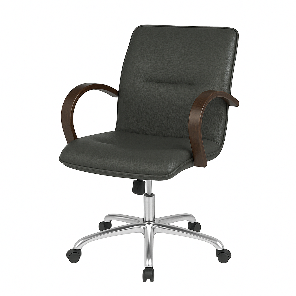 Scaun birou piele VERDE | model OMEGA O