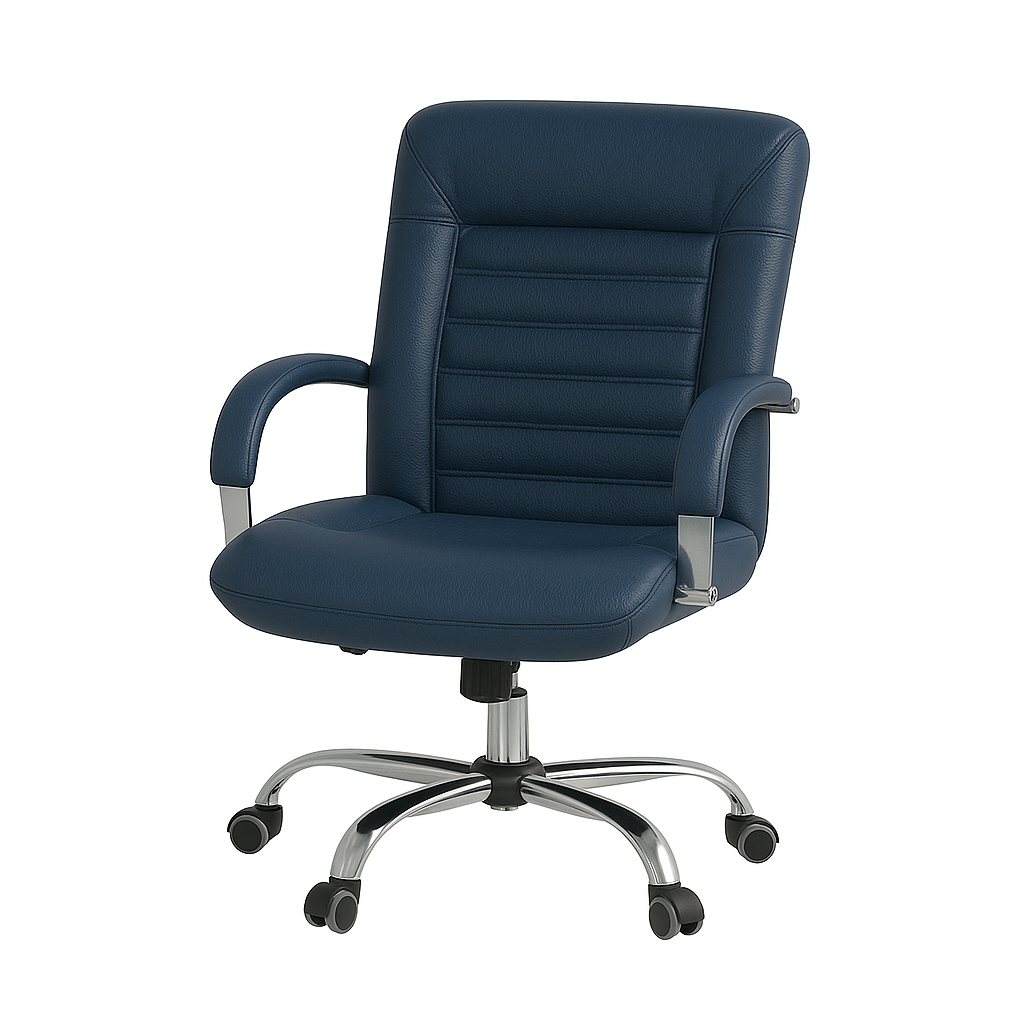 Scaun birou piele ALBASTRA | model DALIA O