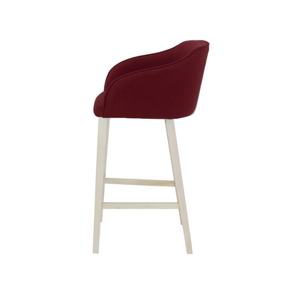 Scaun insula catifea GALBENA | model CROCO