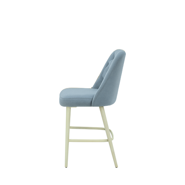 Scaun insula catifea GALBENA | model SCOT