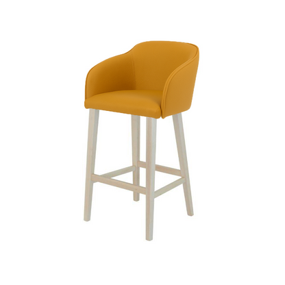 Scaun bar piele VERDE | model CROCO