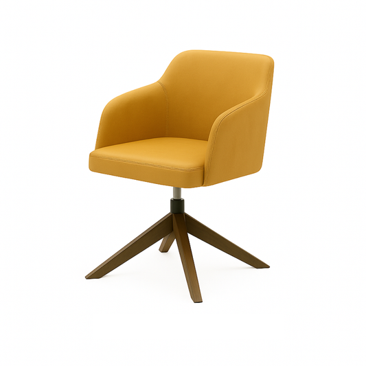 Scaun piele GALBENA | model ROBI