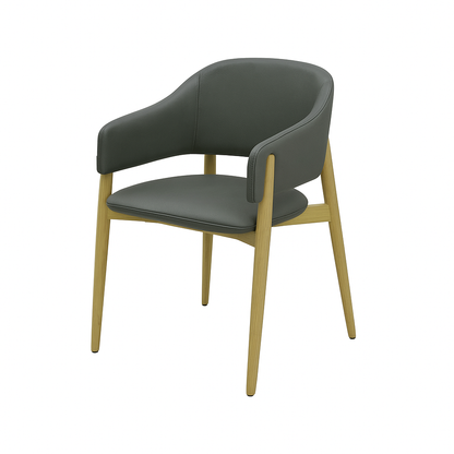 Scaun piele VERDE | model ALMA