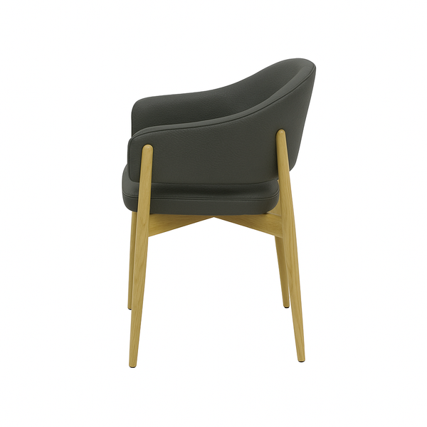 Scaun piele GALBENA | model ALMA