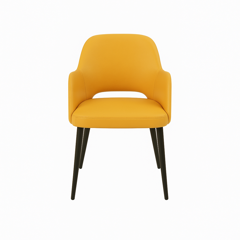 Scaun piele GALBENA | model APRIL