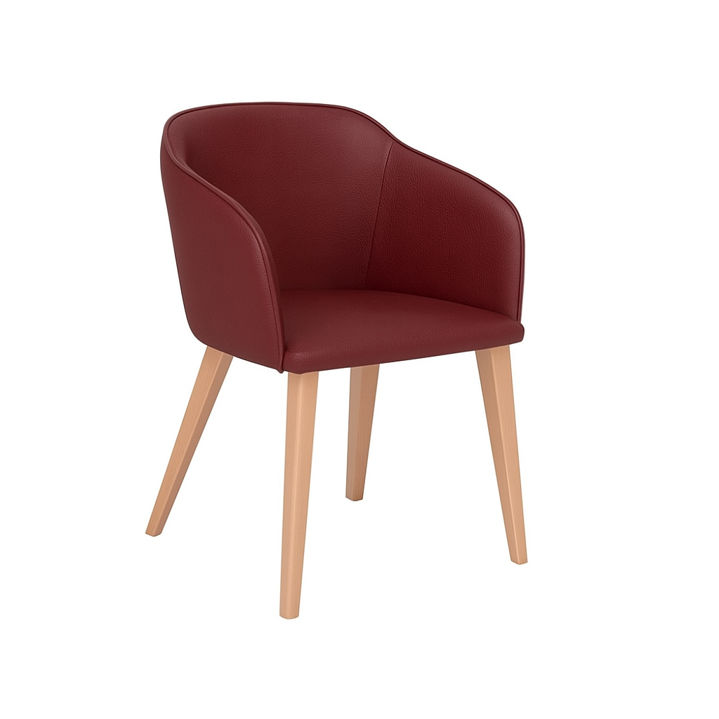 Scaun piele GALBENA | model CROCO