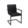Scaun piele NEAGRA | model INDU WAVE S