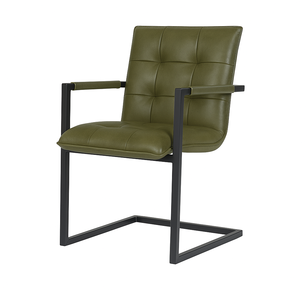 Scaun piele GALBENA | model MOCANU